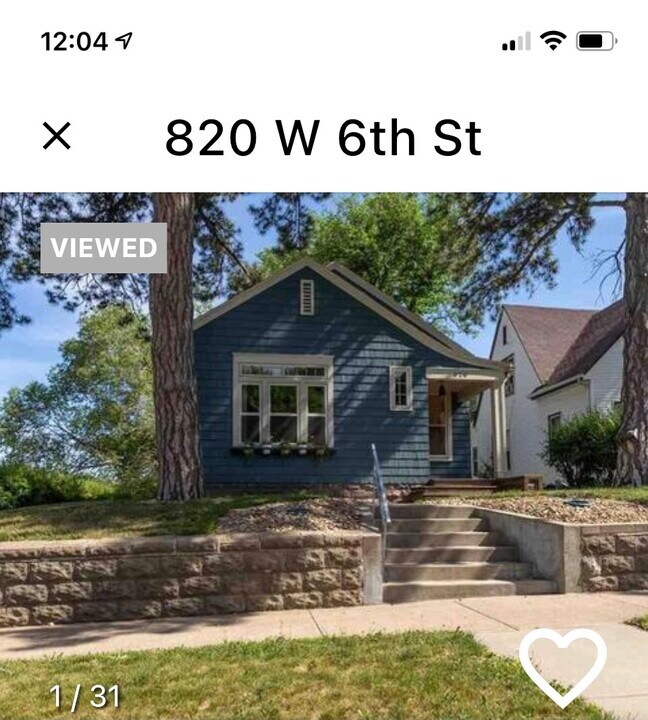 820 W 6th St in Sioux Falls, SD - Foto de edificio