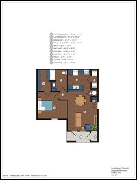 Floor Plan - 1 a 3 Dormitorio Contacto para precios - Rock Ridge Villas I & II Apartamentos in Branson, Missouri