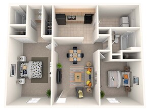 Princeton Court in Evansville, IN - Building Photo - Floor Plan