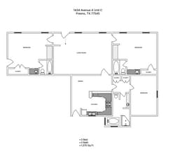 1434 Avenue A, Unit C in Fresno, TX - Building Photo - Building Photo