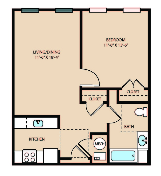 55 Harvey at Providence Square in New Brunswick, NJ - Building Photo - Floor Plan