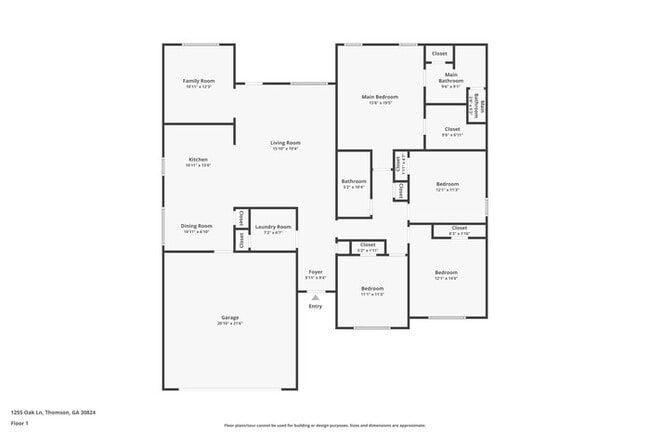 1255 Oak Ln in Thomson, GA - Building Photo - Building Photo