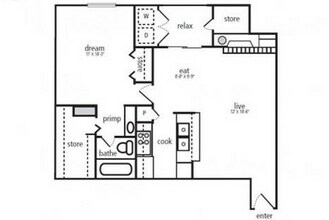 Hebron Oaks in Carrollton, TX - Foto de edificio - Floor Plan