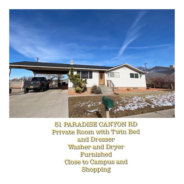 51 W Paradise Canyon Rd in Cedar City, UT - Building Photo