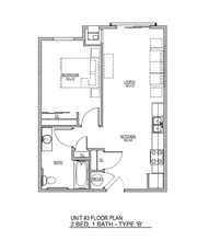 Garrett Square Senior Apartments in Cleveland, OH - Foto de edificio - Floor Plan