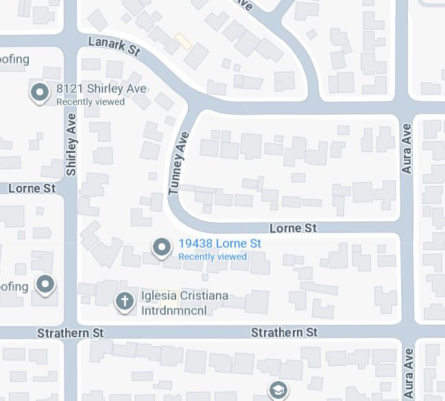 19438 Lorne St in Reseda, CA - Foto de edificio