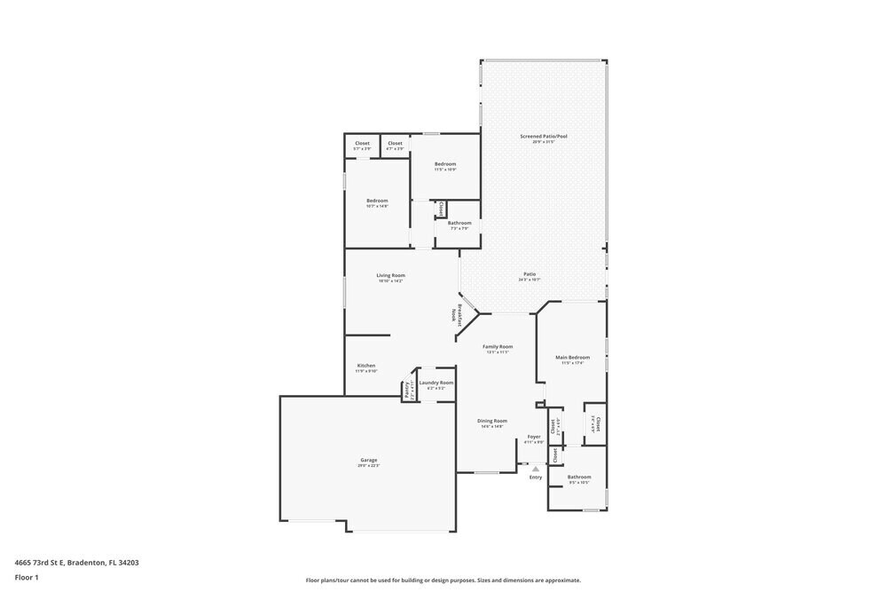 4665 73rd St E in Bradenton, FL - Foto de edificio
