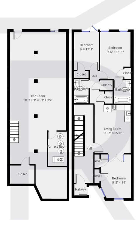 1236 Halsey St in Brooklyn, NY - Foto de edificio - Floor Plan