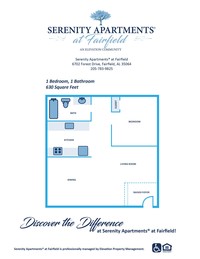 210 at Fairfield in Fairfield, AL - Foto de edificio - Floor Plan