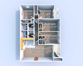 Stratford II in West Lafayette, IN - Foto de edificio - Floor Plan