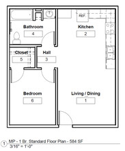 Three Sisters Apts - Income Restrictions in Las Cruces, NM - Building Photo - Floor Plan