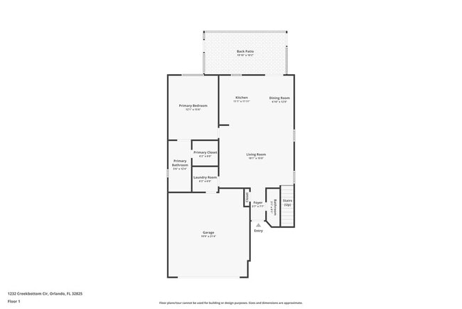 1232 Creekbottom Cir in Orlando, FL - Foto de edificio - Building Photo