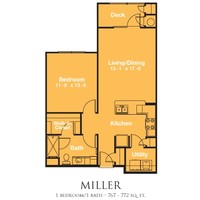 Mariposa at Ella Boulevard 55+ Apartment H... in Houston, TX - Foto de edificio - Floor Plan