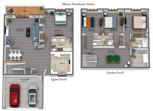 Mason Townhouse Suites in Dekalb, IL - Foto de edificio - Floor Plan