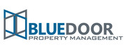 Property Management Company Logo Blue Door Management