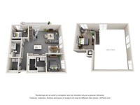 Topaz - C1L - 2 Beds - 2 Baths - 1646 Sq. ft. - Topaz Apartments in Los Angeles, California