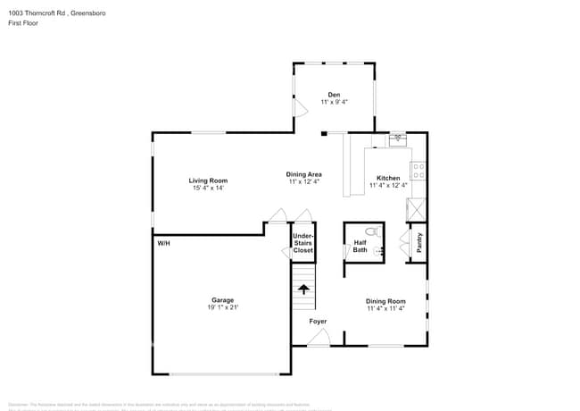 1003 Thorncroft Rd in Greensboro, NC - Foto de edificio - Building Photo