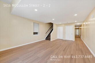 1616 McCulloh St in Baltimore, MD - Foto de edificio - Building Photo
