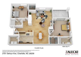 2701 Selwyn Ave in Charlotte, NC - Foto de edificio - Floor Plan