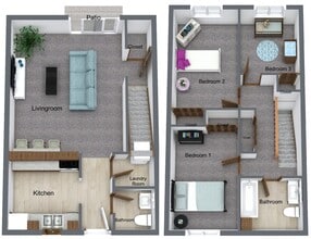 Colonial Townhouses in Dekalb, IL - Building Photo - Floor Plan