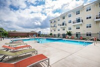 Sundeck and pool - The Wyatt Apartments in Lexington, Kentucky