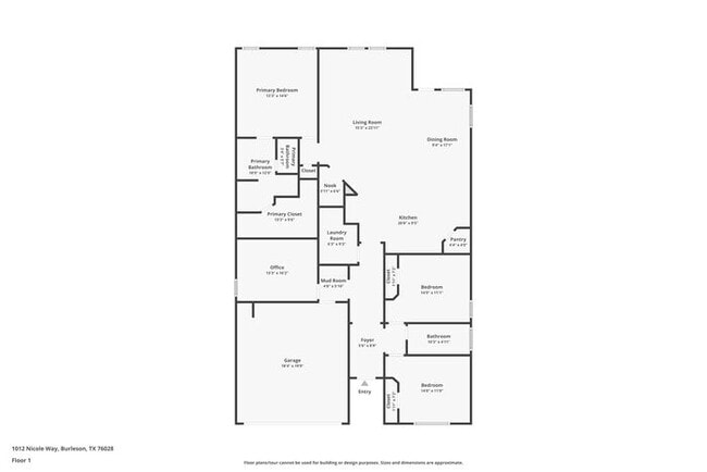 1012 Nicole Way in Burleson, TX - Foto de edificio - Building Photo