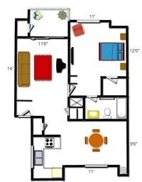 One Bedroom/One Bathroom - 1 to 2 Beds from $990 to $1220 - Natomas Village Apartments in Sacramento, California