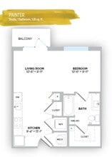 Gallerie Apartments in Kansas City, MO - Foto de edificio - Floor Plan