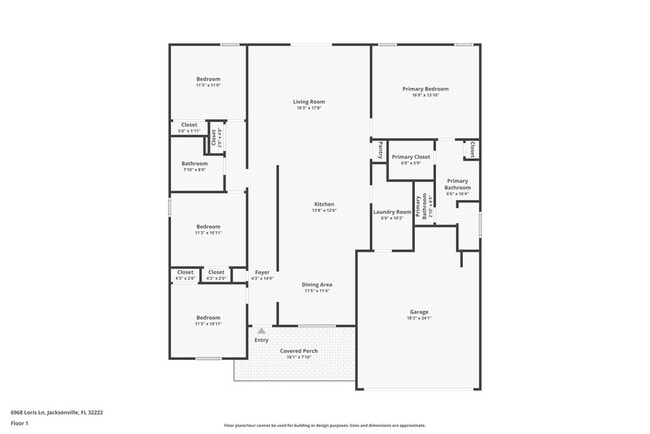 6968 Loris Ln in Jacksonville, FL - Building Photo - Building Photo