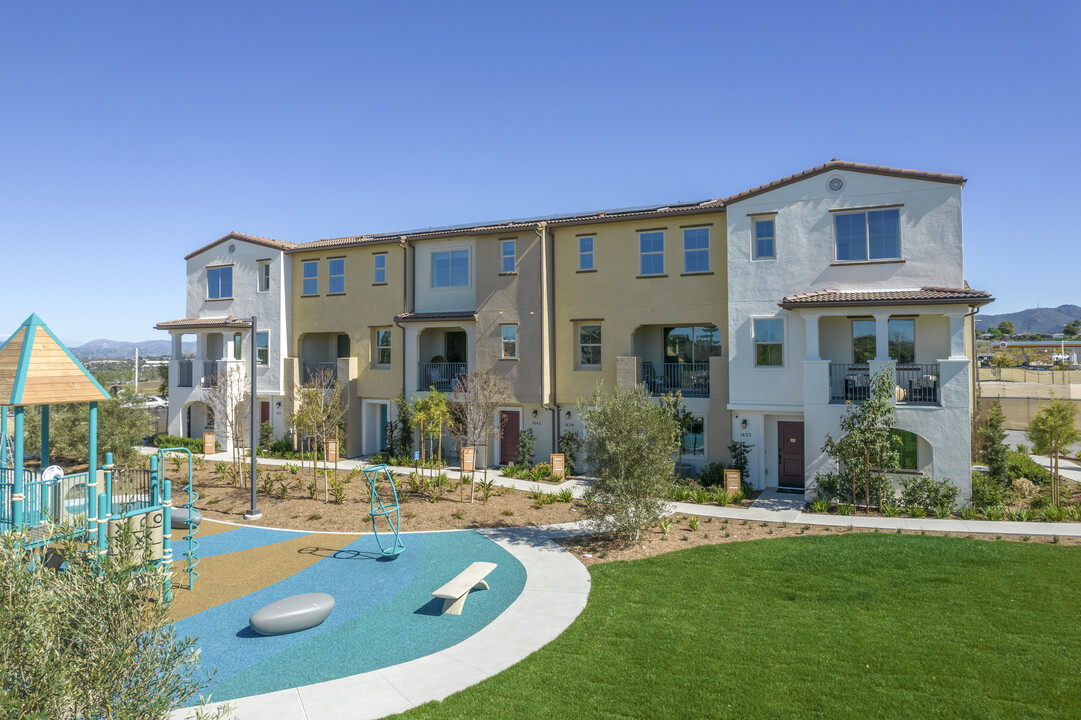 Sunset at Melrose Heights in Oceanside, CA - Building Photo