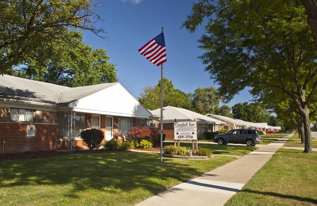 Campbell Row Apartments in Royal Oak, MI - Foto de edificio