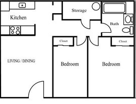 The Village At University Square in Tampa, FL - Foto de edificio - Floor Plan