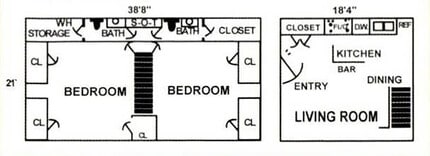 Tucasa Townhomes in Irving, TX - Foto de edificio - Floor Plan