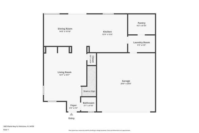 1007 N Platte Way in Poinciana, FL - Building Photo - Building Photo