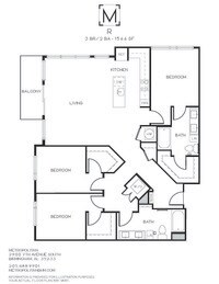 R - 3 Bedrooms 2 Bath from $2810 to $2860 - 1 a 3 Dormitorio desde $1150 a $2915 - Metropolitan Birmingham Apartamentos in Birmingham, Alabama