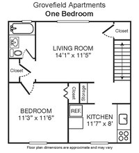 Grovefield Apartments in Bergenfield, NJ - Foto de edificio - Floor Plan