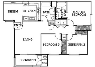 Terracina Gold Apartments in Sacramento, CA - Foto de edificio - Floor Plan