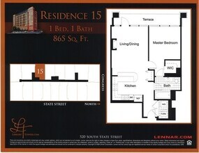 520 S State St, Unit 1415 in Chicago, IL - Foto de edificio - Building Photo