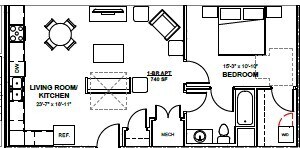 Bridwell on Broad in Kingsport, TN - Foto de edificio - Floor Plan