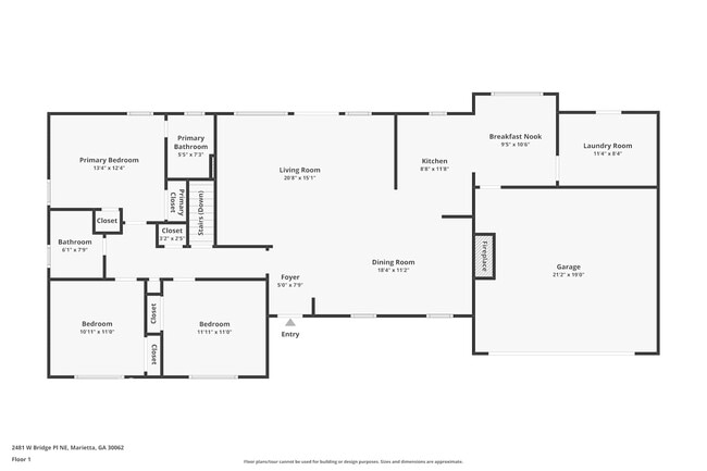 2481 W Bridge Pl in Marietta, GA - Foto de edificio - Building Photo