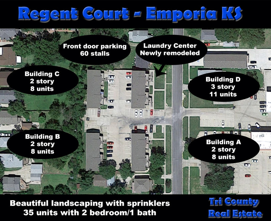 Regent Court Apartments in Emporia, KS - Building Photo