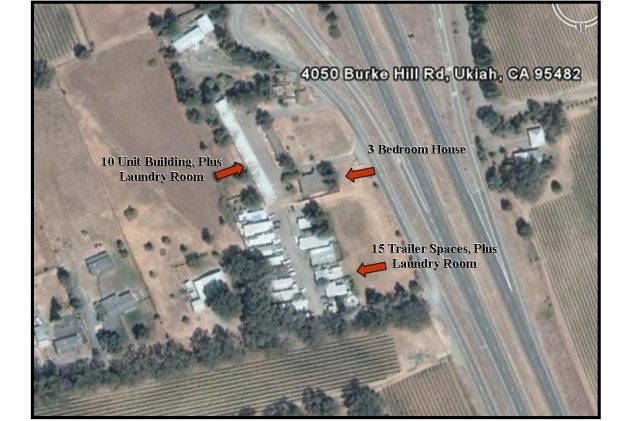 15 space MHP w/ bldg in Ukiah, CA - Foto de edificio