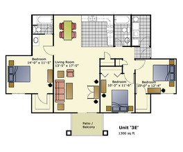 Village Green Apartments in Norfolk, NE - Building Photo - Floor Plan