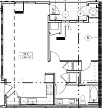 Pascal Gardens Apartments in Denver, CO - Foto de edificio - Floor Plan