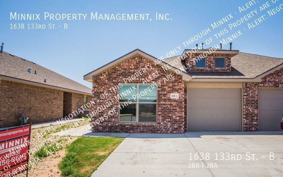 1638 133rd St, Unit B in Lubbock, TX - Building Photo