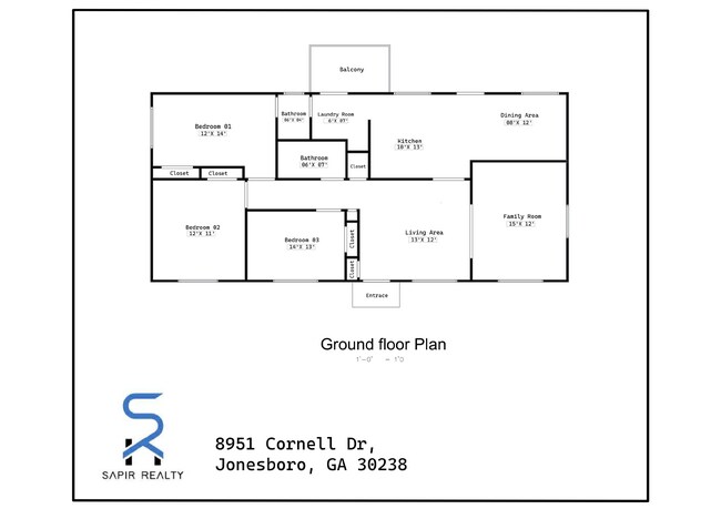 8951 Cornell Dr in Jonesboro, GA - Foto de edificio - Building Photo