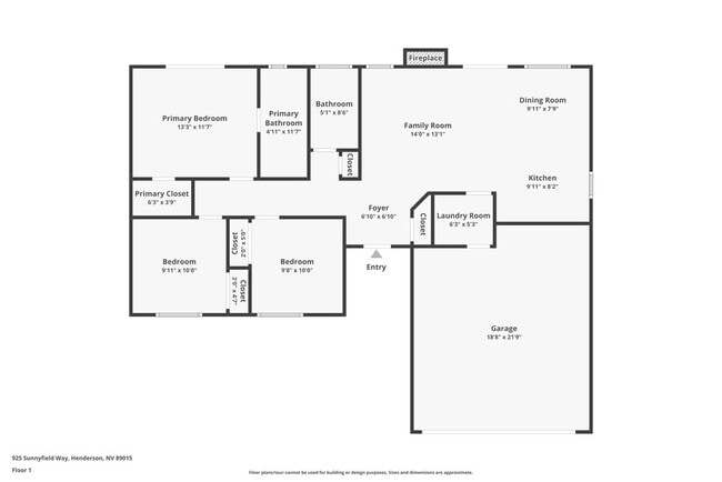 925 Sunnyfield Way in Henderson, NV - Foto de edificio - Building Photo