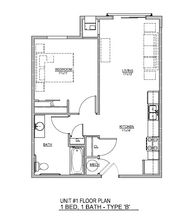 Garrett Square Senior Apartments in Cleveland, OH - Foto de edificio - Floor Plan