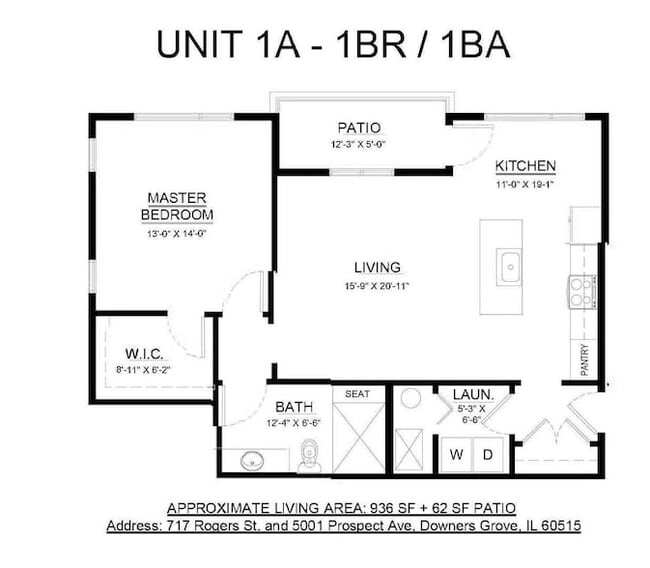 717 Rogers St, Unit 1A in Downers Grove, IL - Foto de edificio - Building Photo