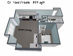 The Frances at Ashmont Flats in Boston, MA - Foto de edificio - Floor Plan